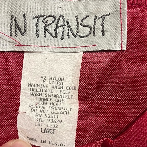 Vintage 80s/90s fuchsia hot pink stretchy mini skirt - Picture 3 of 6